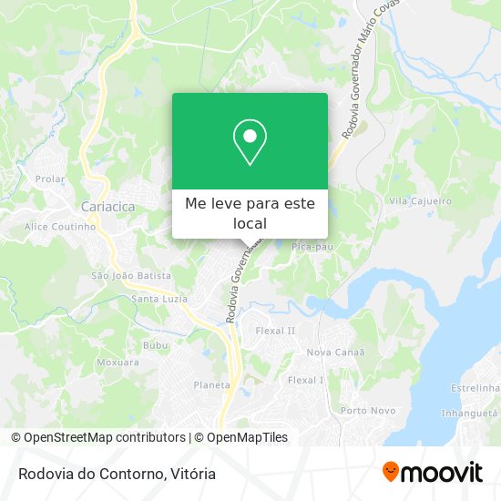 Rodovia do Contorno mapa
