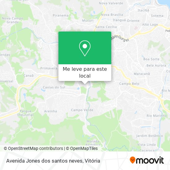 Avenida Jones dos santos neves mapa