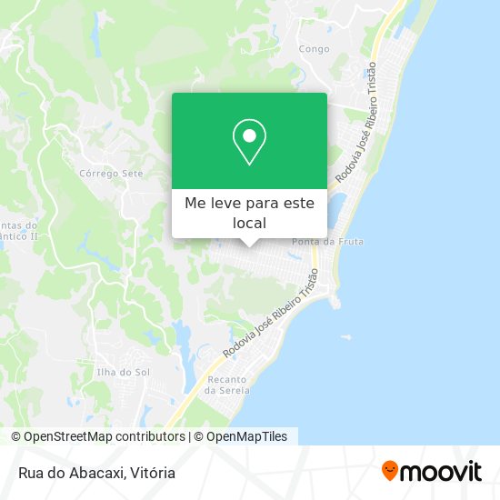 Rua do Abacaxi mapa