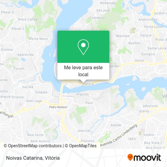 Noivas Catarina mapa