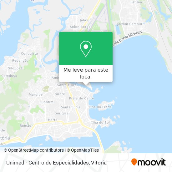 Unimed - Centro de Especialidades mapa