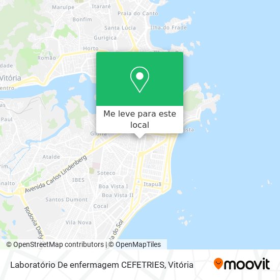 Laboratório De enfermagem CEFETRIES mapa
