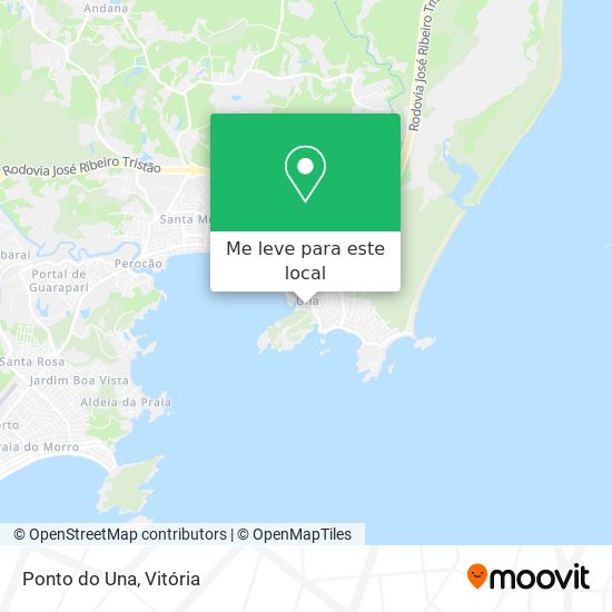 Ponto do Una mapa