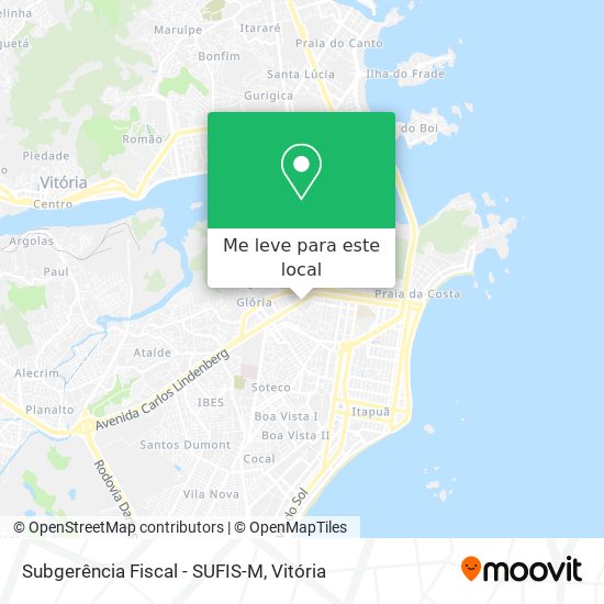 Subgerência Fiscal - SUFIS-M mapa