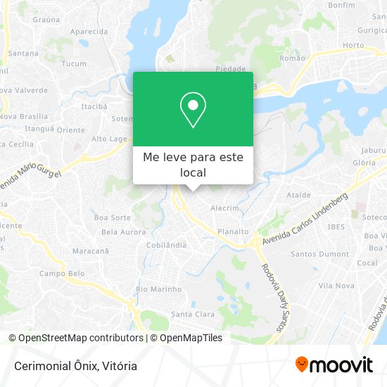 Cerimonial Ônix mapa