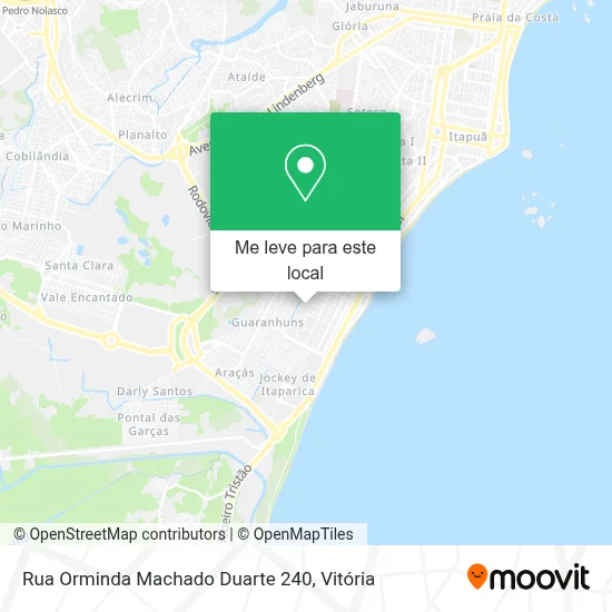 Rua Orminda Machado Duarte 240 mapa
