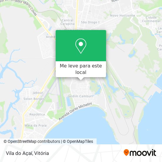 Vila do Açaí mapa