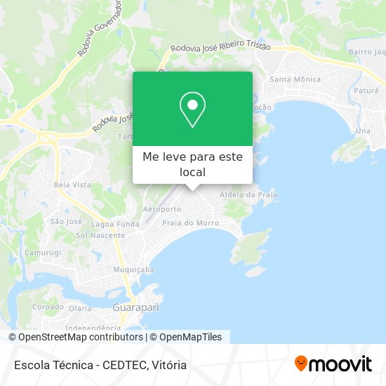 Escola Técnica - CEDTEC mapa