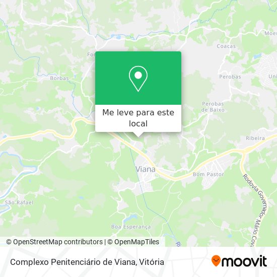 Complexo Penitenciário de Viana mapa