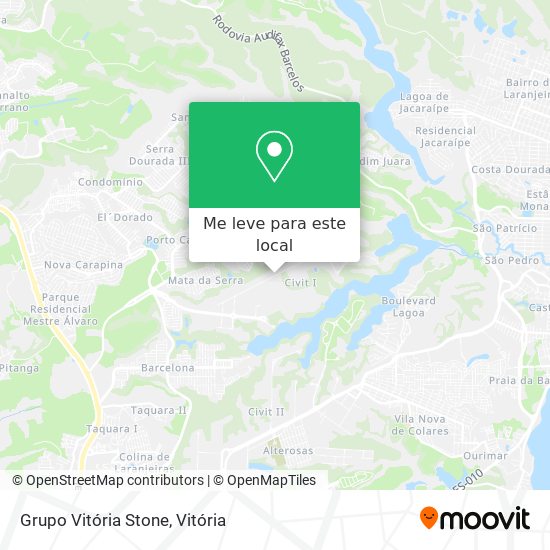 Grupo Vitória Stone mapa