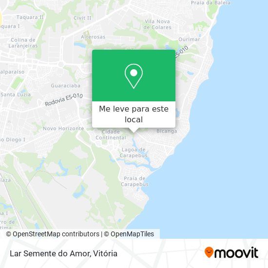 Lar Semente do Amor mapa