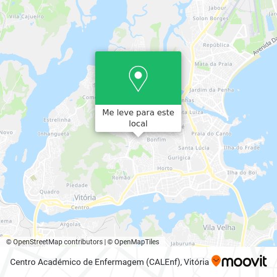 Centro Académico de  Enfermagem (CALEnf) mapa