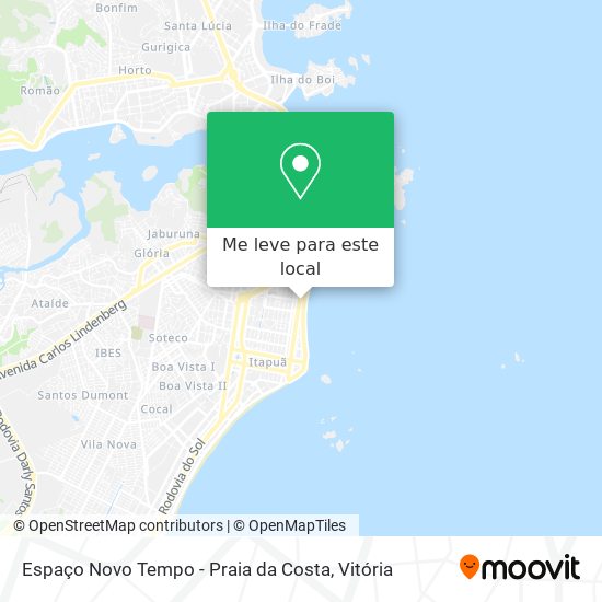 Espaço Novo Tempo - Praia da Costa mapa