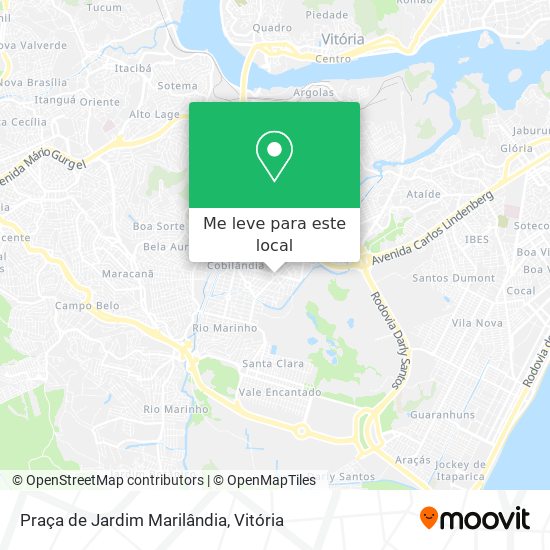 Praça de Jardim Marilândia mapa