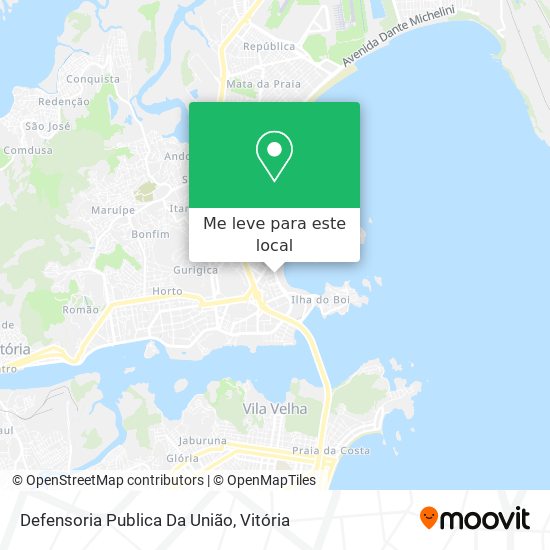 Defensoria Publica Da União mapa