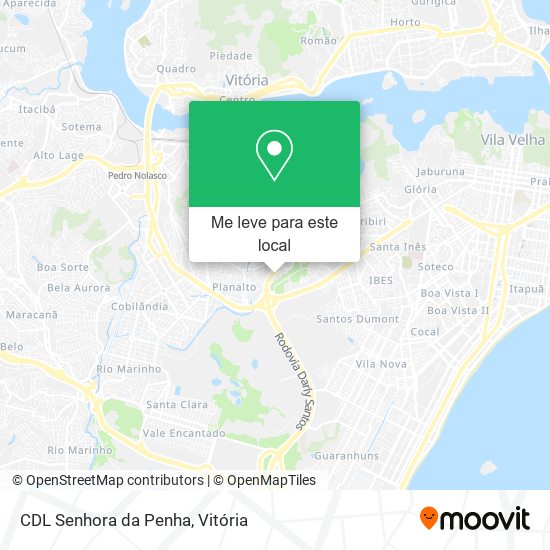 CDL Senhora da Penha mapa