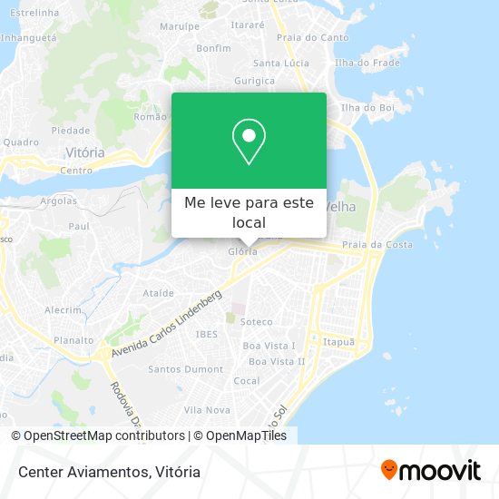 Center Aviamentos mapa