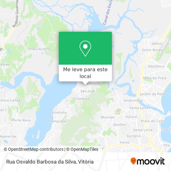 Rua Osvaldo Barbosa da Silva mapa