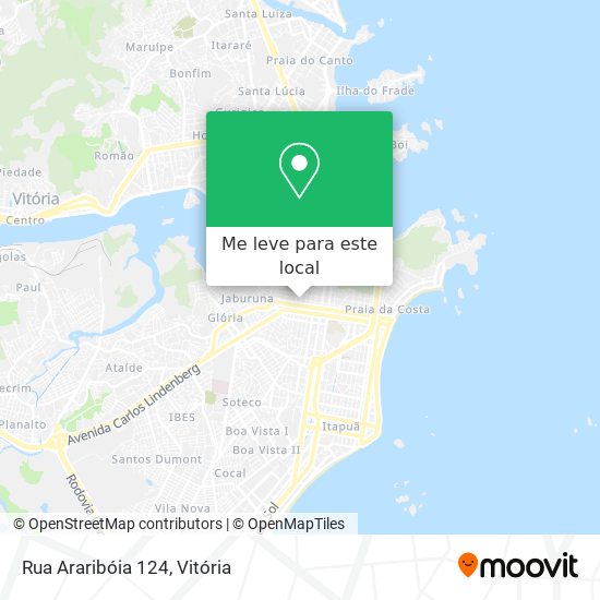 Rua Araribóia 124 mapa