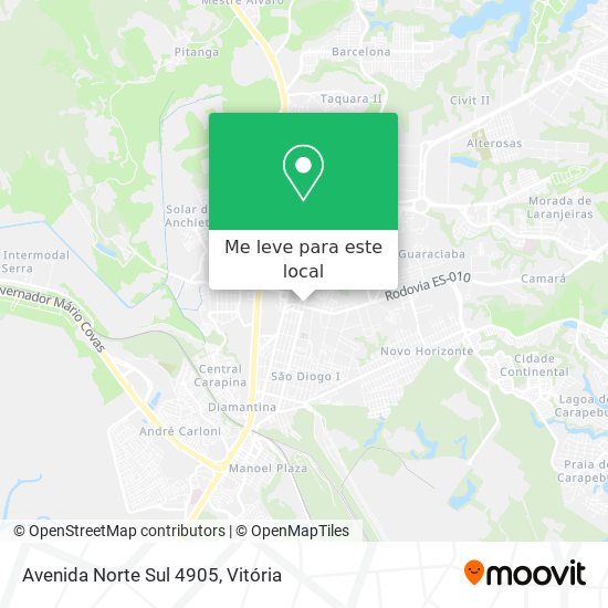 Avenida Norte Sul 4905 mapa