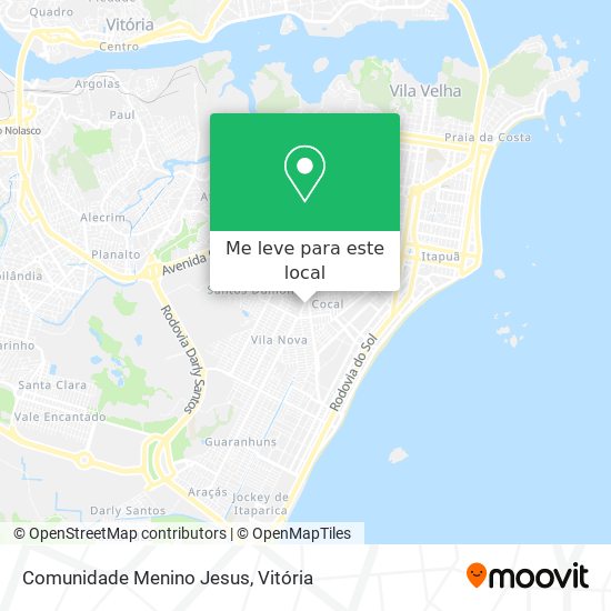 Comunidade Menino Jesus mapa