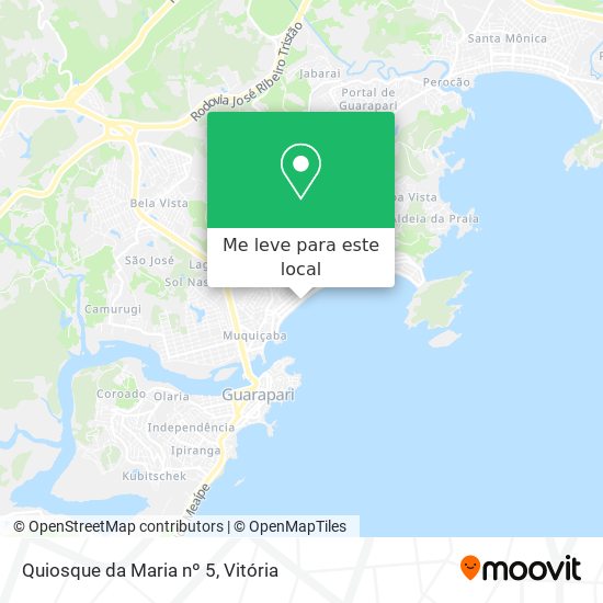 Quiosque da Maria nº 5 mapa
