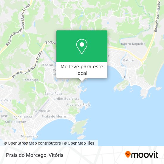 Praia do Morcego mapa