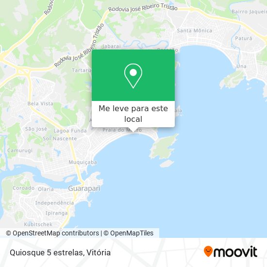 Quiosque 5 estrelas mapa