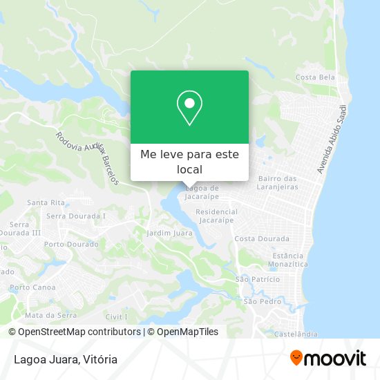 Lagoa Juara mapa