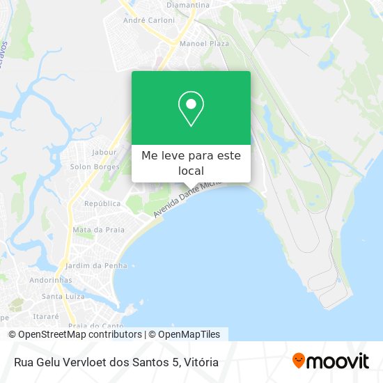 Rua Gelu Vervloet dos Santos 5 mapa