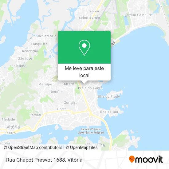 Rua Chapot Presvot 1688 mapa