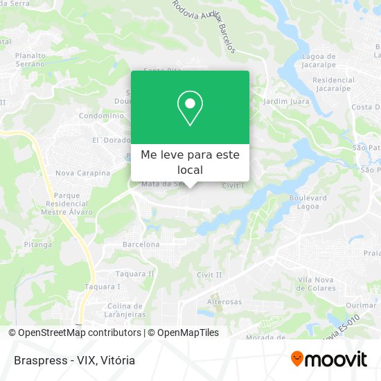 Braspress - VIX mapa