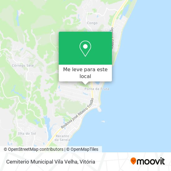 Cemiterio Municipal Vila Velha mapa