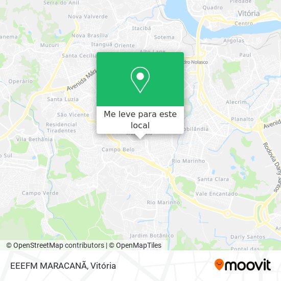 EEEFM MARACANÃ mapa