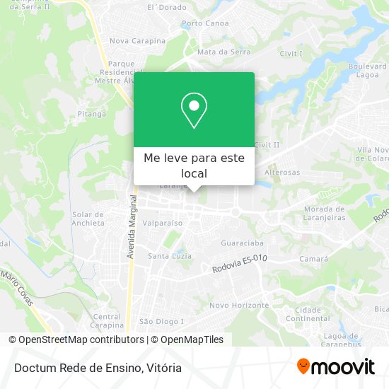 Doctum Rede de Ensino mapa