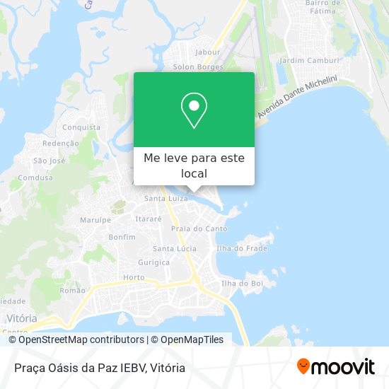 Praça Oásis da Paz IEBV mapa