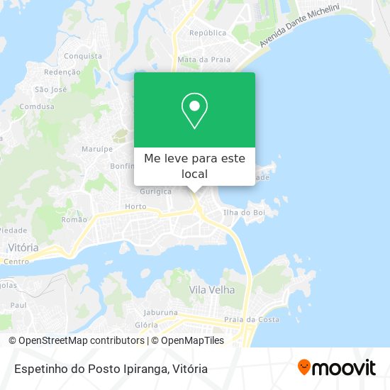 Espetinho do Posto Ipiranga mapa