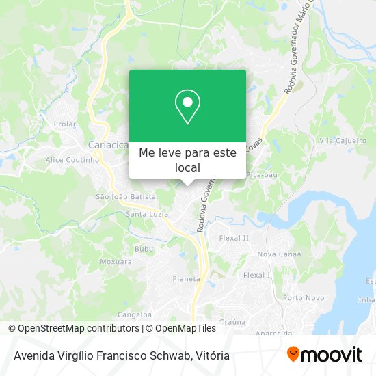 Avenida Virgílio Francisco Schwab mapa