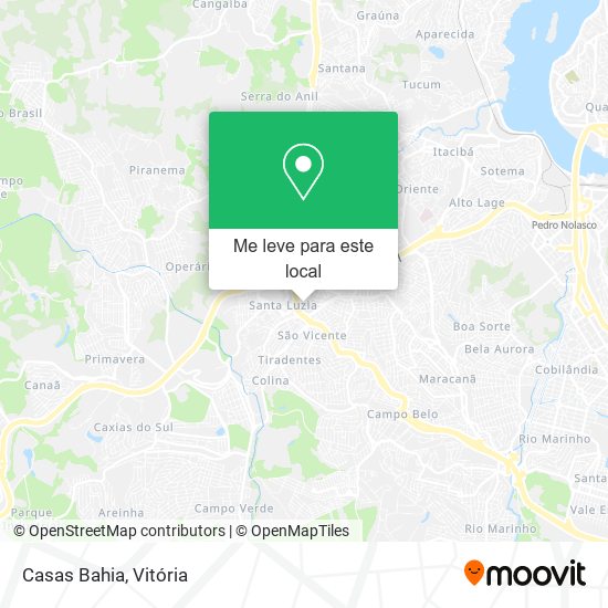 Casas Bahia mapa