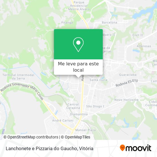 Lanchonete e Pizzaria do Gaucho mapa