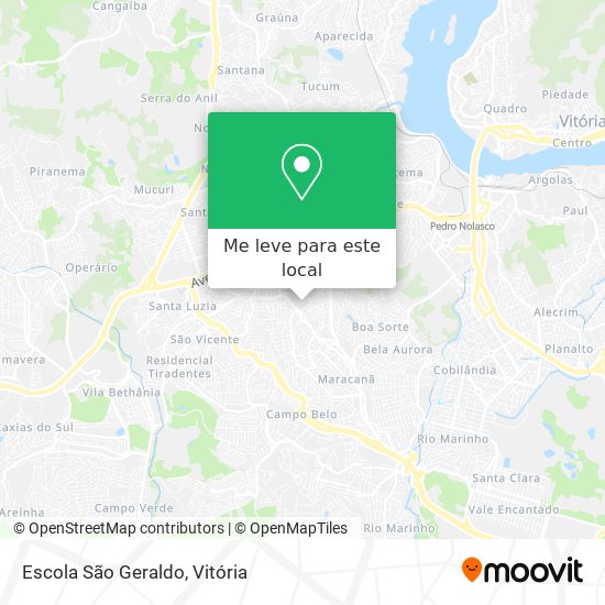 Escola São Geraldo mapa