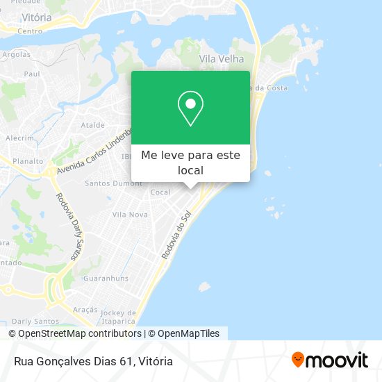 Rua Gonçalves Dias 61 mapa