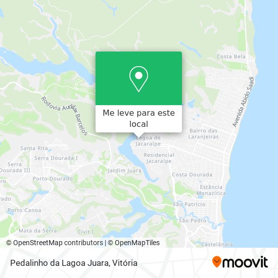 Pedalinho da Lagoa Juara mapa