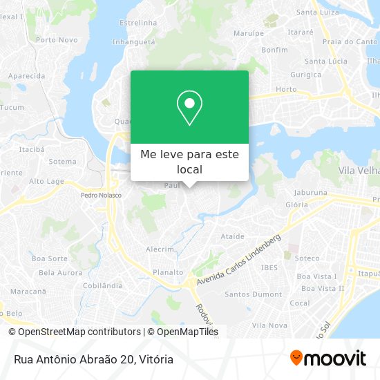 Rua Antônio Abraão 20 mapa