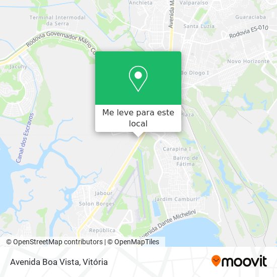 Avenida Boa Vista mapa