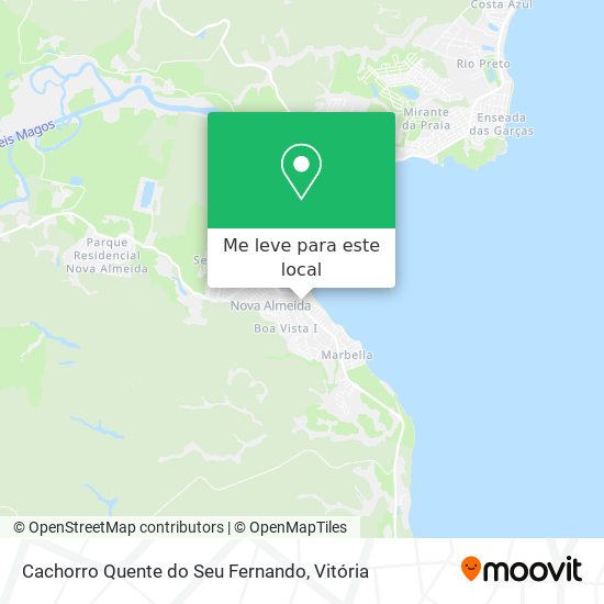 Cachorro Quente do Seu Fernando mapa