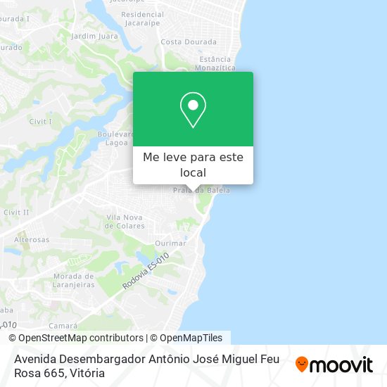 Avenida Desembargador Antônio José Miguel Feu Rosa 665 mapa