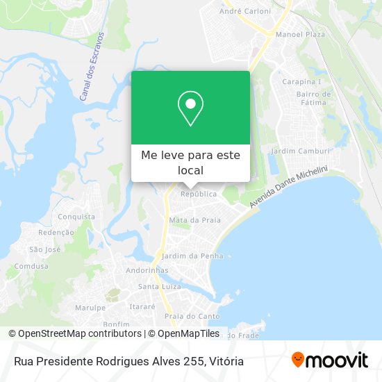 Rua Presidente Rodrigues Alves 255 mapa