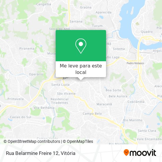 Rua Belarmine Freire 12 mapa