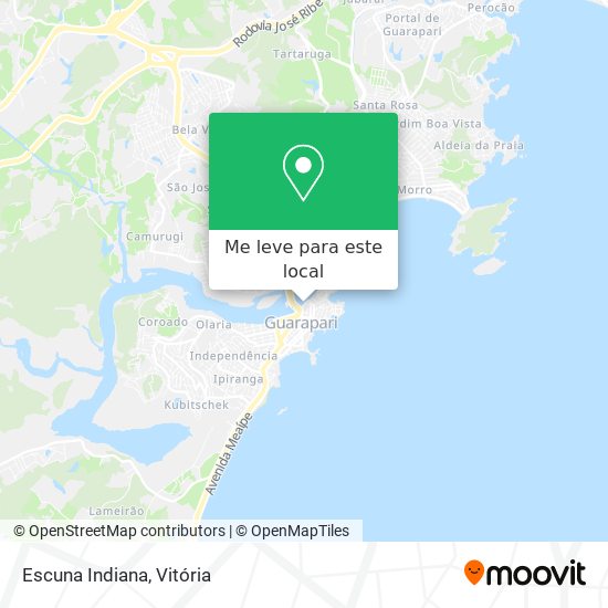 Escuna Indiana mapa